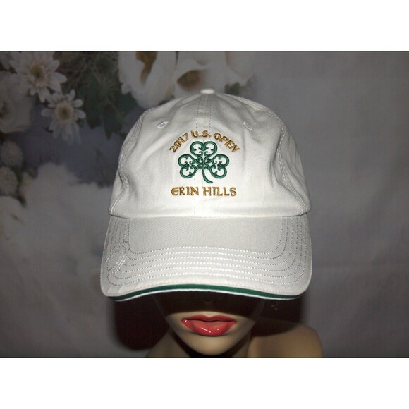 US Open Hat Golf Erin Hills USGA Member PGA 2017 White Adjustable NEW - Picture 1 of 5